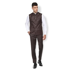 Van Heusen Mens Synthetic Notch Lapel Suit