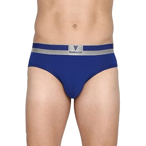 van heusen men briefs - pima cotton stretch - colour fresh ultra soft solid sodalite blue