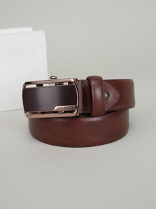 VAN HEUSEN Men Brown Genuine Leather Belt