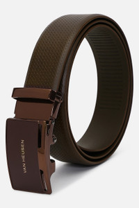 VAN HEUSEN Men Brown Genuine Leather Belt