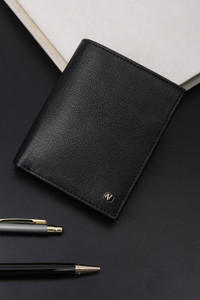 VAN HEUSEN Men Formal Black Genuine Leather