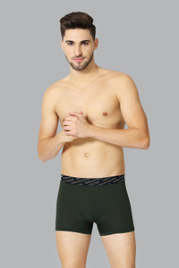 VAN HEUSEN Men Green Solid 4-Way Stretch