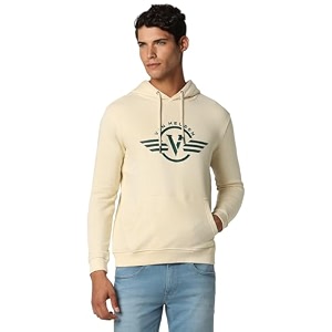 Van Heusen Men Polycotton Hooded Neck Sweatshirt