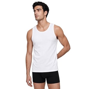 Van Heusen Mens White Cotton Vest -