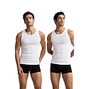 Van Heusen Mens White Cotton Vest 