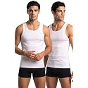 Van Heusen Men’s White Cotton Vest |100% Combed Cotton for extra softness | Moisture‑Wicking, Stay‑Fresh Tech, Label‑Free Comfort | Breathable | Ribbed Fabric |Doesn’t lose shape |Regular Fit Sleeveless Innerwear Style | 1007