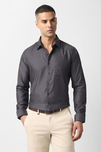VAN HEUSEN Men Slim Fit Self Design