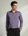 VAN HEUSEN Men Solid Formal Purple Shirt