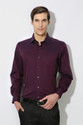 VAN HEUSEN Men Solid Formal Purple Shirt