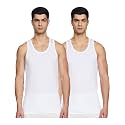 Van Heusen Mens White Cotton Vest 