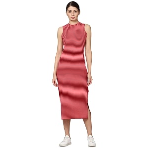 Van Heusen Mirako Womens Cotton Sheath Knee-Length