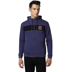 Van Heusen Polyester Men Hooded Sweatshirt