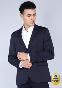 VAN HEUSEN Self Design Single Breasted Formal