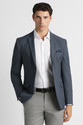 VAN HEUSEN Self Design Single Breasted Formal