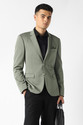 VAN HEUSEN Self Design Single Breasted Formal
