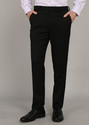 VAN HEUSEN Slim Fit Men Black Trousers