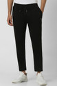 VAN HEUSEN Solid Men Black Track Pants