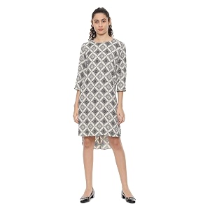 Van Heusen Womens crepe A-Line Knee-Length Dress