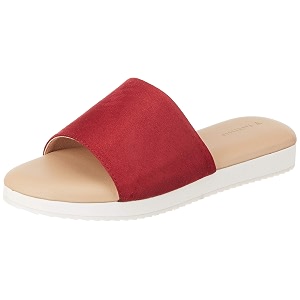 Van Heusen Womens Burgundy Sliders