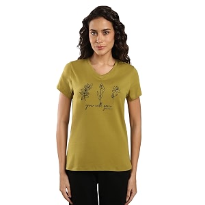 Van Heusen Womens Cotton Relaxed Fit T-Shirt
