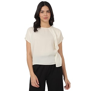 van heusen women39s polyester solid regular fit blouse
