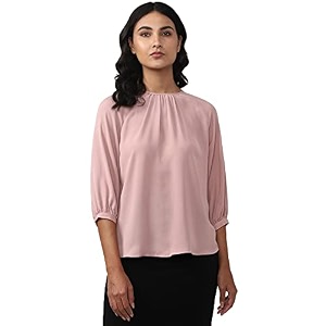 van heusen women39s polyester solid regular fit blouse