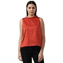 Van Heusen Women's Polyester Solid Regular Fit Blouse