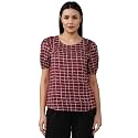 Van Heusen Women's Polyester Solid Regular Fit Blouse