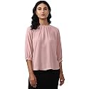 Van Heusen Women's Polyester Solid Regular Fit Blouse