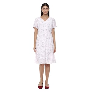 Van Heusen Womens Rayon A-Line Knee-Length Dress