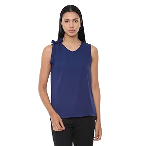 Van Heusen Womens Solid Regular Fit Top