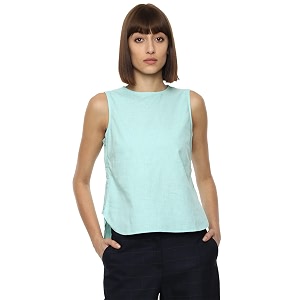 Van Heusen Womens Solid Regular Fit Shirt