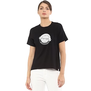 Van Heusen Womens Solid Regular Fit Top