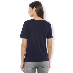 Van Heusen Womens Solid Regular Fit T-Shirt