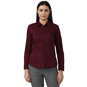 Van Heusen Womens Cotton Regular Fit Shirt