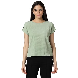 van heusen women39s polyester solid regular fit blouse