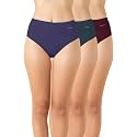 Van Heusen Women’s 100% Cotton Hipster Panty – Pack of 3 | Everyday Panty | Anti‑Bacterial Tech | Keeps you dry and Fresh | Sweat Absorbent | Inner Elastic | No‑Marks Waistband | Solid Colors | (Assorted Fresh colors ) Style 