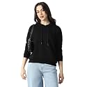 Van Heusen Womens Hooded Solid Sweatshirt Full