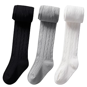 vanberfia baby toddler girls cable knit cotton tights pantyhose leggings stocking pants