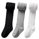 vanberfia Baby Toddler Girls Cable Knit Cotton Tights Pantyhose Leggings Stocking Pants