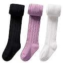 vanberfia Baby Toddler Girls Cable Knit Cotton Tights Pantyhose Leggings Stocking Pants