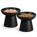 vancasso 2-Pack Elevated Cat Food Bowls, 6.2" Wide Shallow Cat Feeding Dish