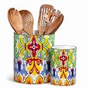 vancasso 7.3"+5.5" Utensil Holder, Porcelain Utensil Holder for Countertop