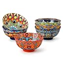 vancasso Boho Small Dessert Bowls Set of 6, 10 Oz Ceramic Ice Cream Bowl