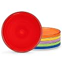vancasso Bonita 10.5 Inch Dinner Plates, Ceramic Dinner Plate Set, Dinner Plates Set of 6, Large Dinnerware Plates for Kitchen, Microwave, Oven and Dishwasher Safe, Multicolor
