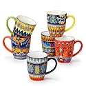 vancasso KRVI Ceramic Coffee Mugs, Set of 6, 12 oz