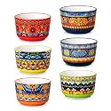 vancasso Ramekins 4 oz Oven Safe, Porcelain Souffle Baking Dishes Set of 6