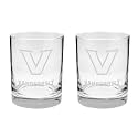 Vanderbilt Commodores 2-Sided Satin Finish Rock Glass Set of 2 14oz