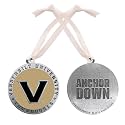 Vanderbilt Ornament | Hand-Sculpted Christmas Tree Ornament | Intricately Crafted Metal Pewter Alma Mater Inlay