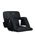 Vandra™ Arc - Scandinavian Stadium Seat with Back Support &amp; BenchLock™ - Wide Padded Bleacher Chair with Cushion &amp; Arc Recline™ Arm Rest for Bleachers